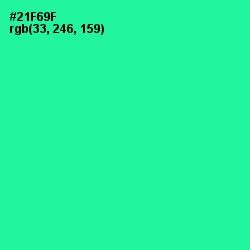 #21F69F - Shamrock Color Image