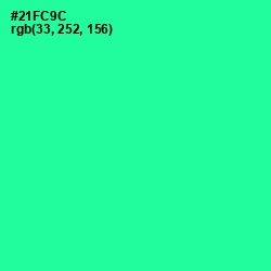 #21FC9C - Shamrock Color Image