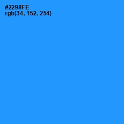 #2298FE - Dodger Blue Color Image