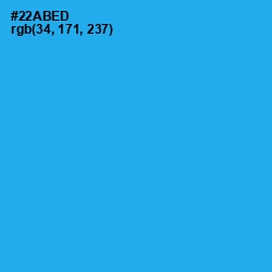 #22ABED - Dodger Blue Color Image