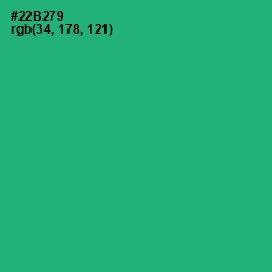 #22B279 - Jade Color Image