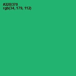 #22B370 - Jade Color Image