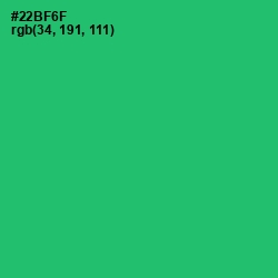 #22BF6F - Jade Color Image