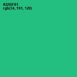 #22BF81 - Jungle Green Color Image