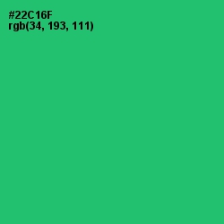 #22C16F - Malachite Color Image