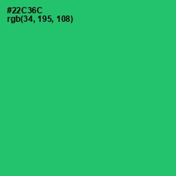 #22C36C - Malachite Color Image