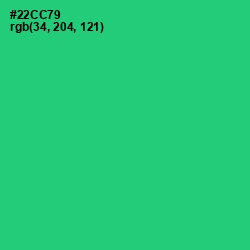 #22CC79 - Malachite Color Image