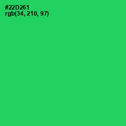 #22D261 - Malachite Color Image