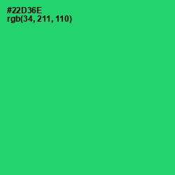 #22D36E - Malachite Color Image