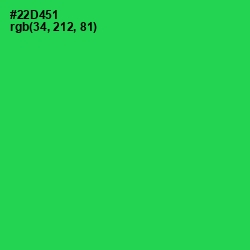 #22D451 - Malachite Color Image