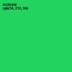 #22D45E - Malachite Color Image