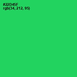 #22D45F - Malachite Color Image