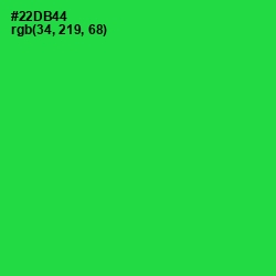 #22DB44 - Malachite Color Image