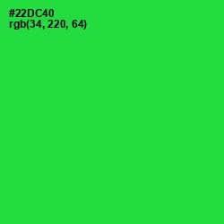 #22DC40 - Malachite Color Image