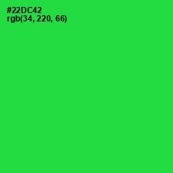 #22DC42 - Malachite Color Image