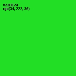 #22DE24 - Harlequin Color Image