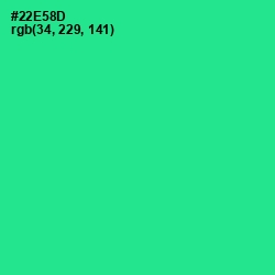 #22E58D - Shamrock Color Image