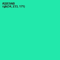 #22E9AB - Shamrock Color Image