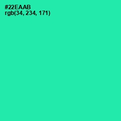 #22EAAB - Shamrock Color Image