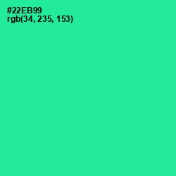 #22EB99 - Shamrock Color Image