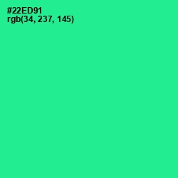 #22ED91 - Shamrock Color Image