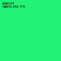 #22F275 - Spring Green Color Image