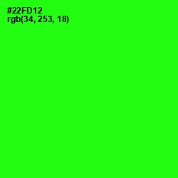 #22FD12 - Harlequin Color Image