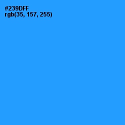 #239DFF - Dodger Blue Color Image