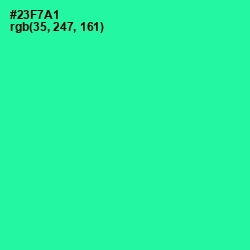 #23F7A1 - Shamrock Color Image