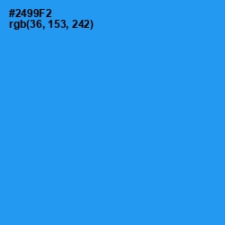 #2499F2 - Dodger Blue Color Image