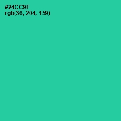 #24CC9F - Shamrock Color Image