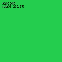 #24CD4D - Malachite Color Image