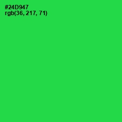 #24D947 - Malachite Color Image