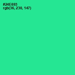 #24E693 - Shamrock Color Image