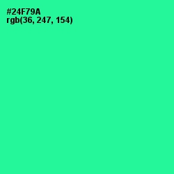 #24F79A - Shamrock Color Image