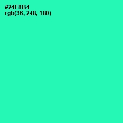 #24F8B4 - Shamrock Color Image