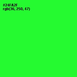 #24FA2F - Harlequin Color Image