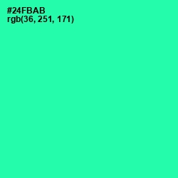 #24FBAB - Shamrock Color Image