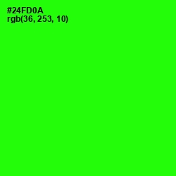#24FD0A - Harlequin Color Image