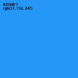 #2598F7 - Dodger Blue Color Image