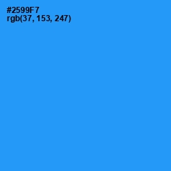 #2599F7 - Dodger Blue Color Image