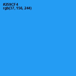 #259CF4 - Dodger Blue Color Image