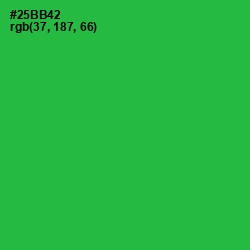 #25BB42 - Sea Green Color Image