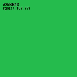 #25BB4D - Sea Green Color Image