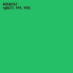 #25BF67 - Jade Color Image