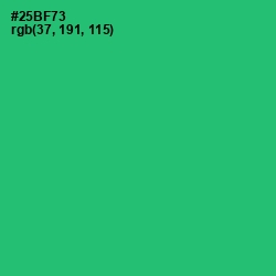 #25BF73 - Jade Color Image
