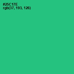#25C17E - Malachite Color Image