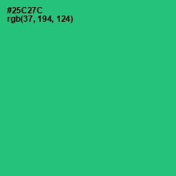 #25C27C - Malachite Color Image