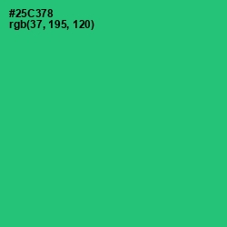 #25C378 - Malachite Color Image