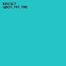 #25C5C7 - Turquoise Color Image